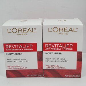 LOréal Paris Revitalift Anti-Wrinkle + Firming Moisturizer 1.7 Oz Set of 2 NIB